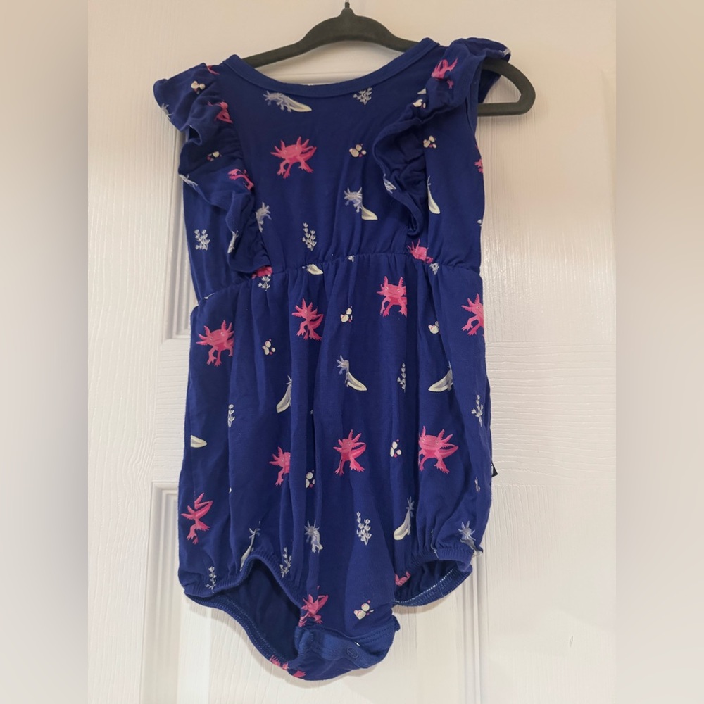 Kyte BABY Infant Bodysuit with Axolotl Print (Retired Print) 12-18 M - EUC